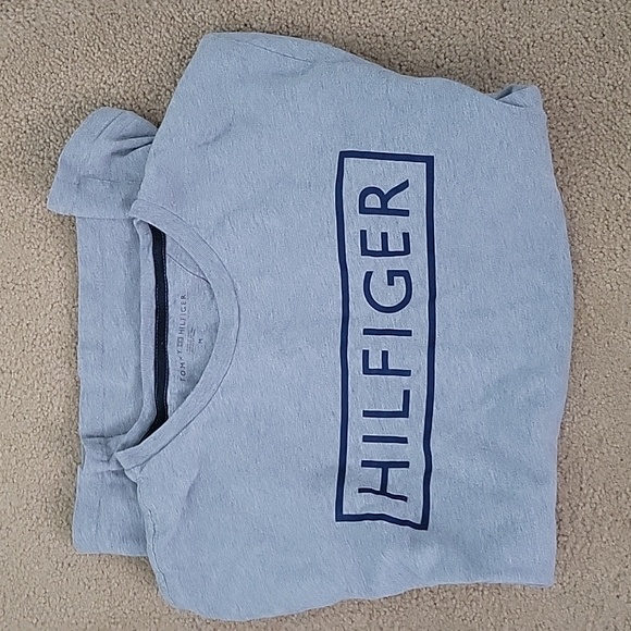 Tommy Hilfiger shirts. 1.. Light blue,  2.grey, and 3.striped sz med - Picture 3 of 5